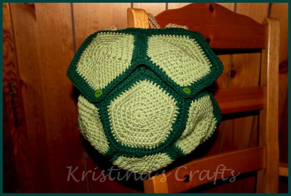 PATTERN Turtle Shell Backpack Crochet Pattern