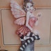 Happy Birthday Enchanted Fantasy Fairy Decoupage Card - OOAK