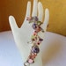 Mother's Day Crystal Charm Bracelet with Lampwork Beads and Swarovski Crystals