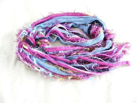 Women's Long Fiber Layered Scarf Sash Belt in by meiguidesigns