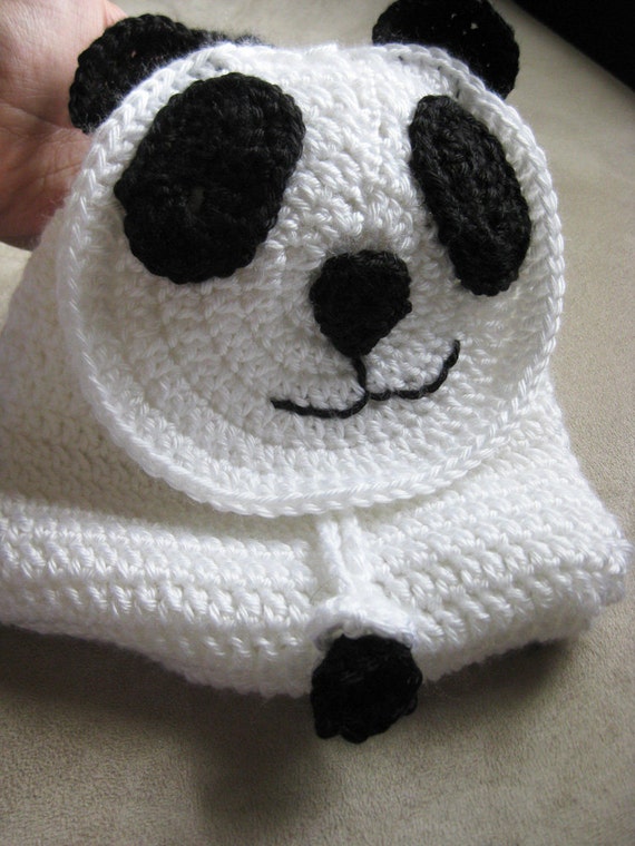 Crochet Pattern - Panda Bear Backpack Toddlers Children's