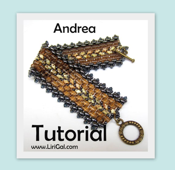 Andrea Superduo Rulla Beadwork Bracelet PDF Tutorial