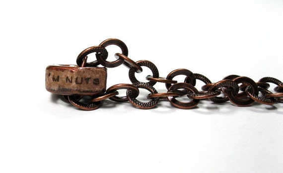 Industrial Chic Hex Nut Necklace, Copper, Unisex, Gifts For Men, Gifts For Dudes, Mens Accessories, Mens Necklace, Customizable