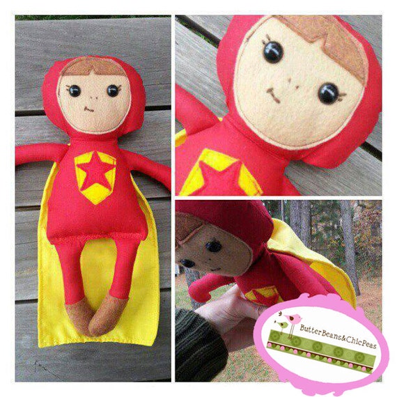 SUPER DOLL.  pdf Pattern.  This is not a Finished Product.  Make And Sell.