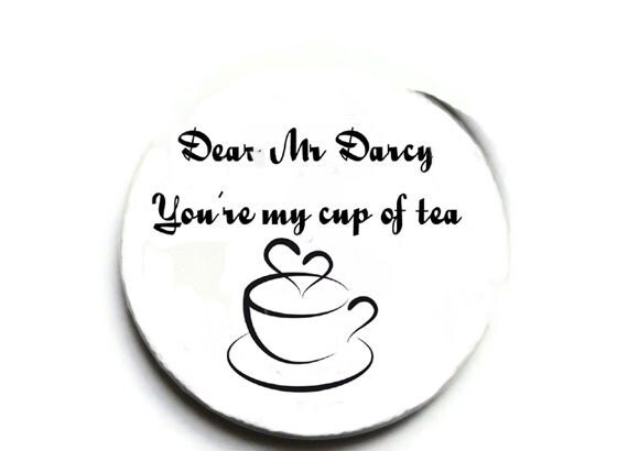 Mr Darcy Pocket Mirror Dear Mr Darcy You're My Cup by missbohemia