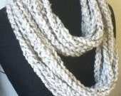 Free US Shipping: Oatmeal Infinity Necklace/Scarf