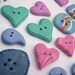 handmade buttons - blue, lavander, green, pink... - set of 20 - valentines gift