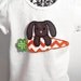 Carrot Bunny Personalized Girls Easter Shirt