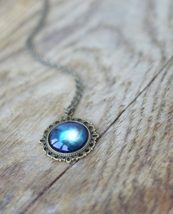 Galaxy Necklace - Mint Space - Summer jewelry