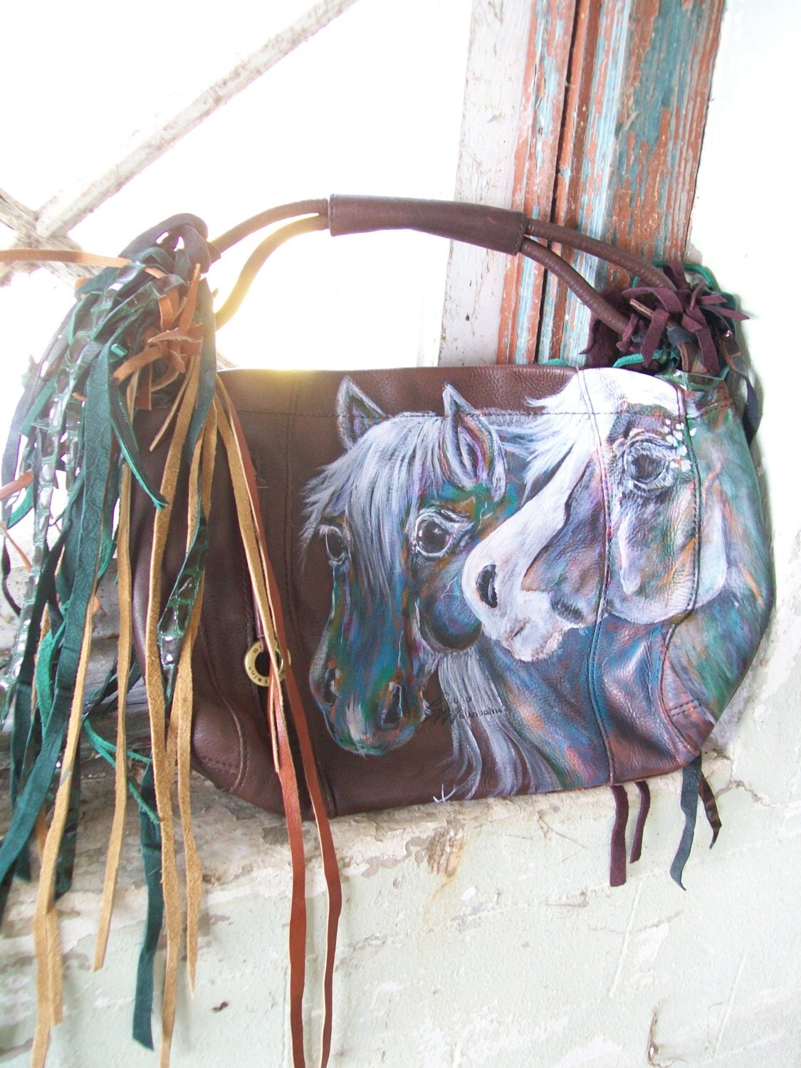 Horse Purse... Called "Lucky Buds" One of a kind art work... eBay