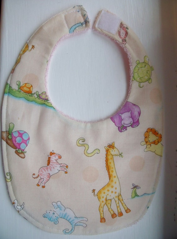 Baby bib with towelling back by Fabrilushus on Etsy