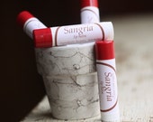 Sangria Lip Balm - Handmade with Beeswax, Shea Butter, Camelina, Sweet Almond and Rosehip Oils