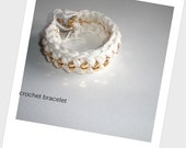 White crochet bracelet