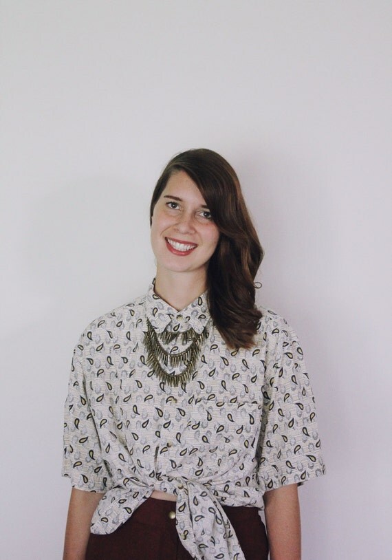 Vintage 1990s Sunday Flea Market Blouse