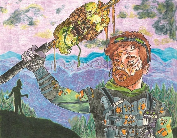Hunter Kye Illustrated Print