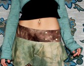 Ixia skirt - Hand dyed, distressed, psy, earthy, pixie