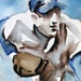 Baseball: Sandy Koufax Fires One In, watercolor on Rives BFK 14"x11" by Kenney Mencher