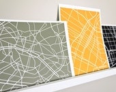 Custom City Map Art Print / Choose your City & Color / 8x10