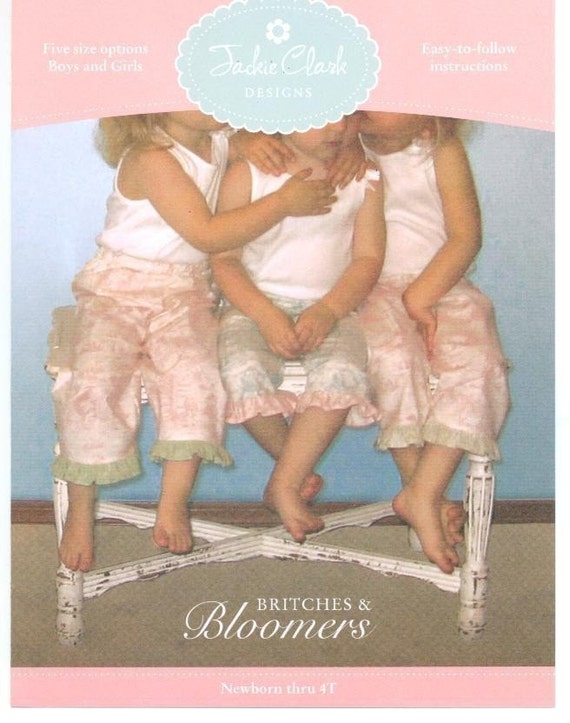  Bloomers Pattern Jackie Clarke Designs for Boys Girls So Cute