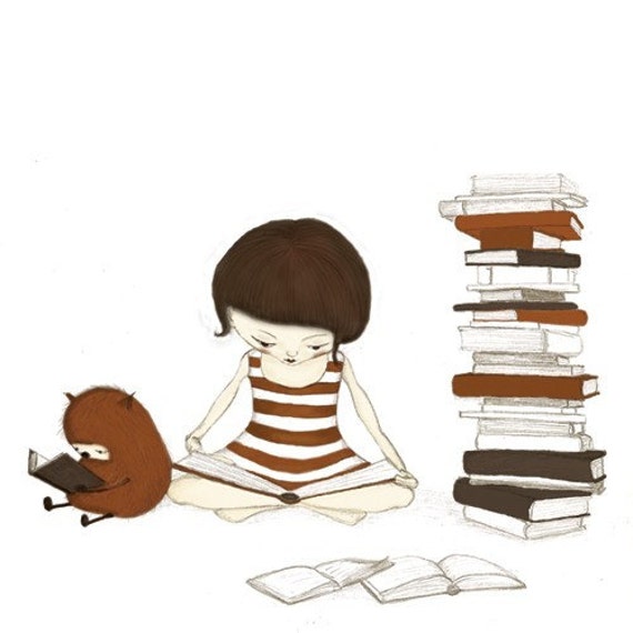 I read a book per month. Книжный червь человек. Девушка в библиотеке рисунок. Книголюб рисунок.