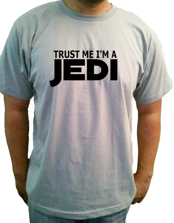 Trust Me I'm a Jedi Star Wars Mens Grey Tshirt Small Medium Large XL 2XL