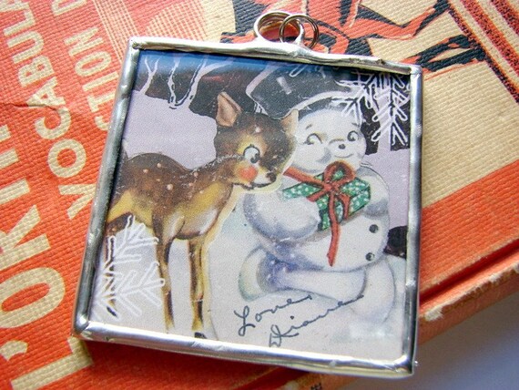 Soldered Glass Christmas Ornament or Really Big by mimiandlucy