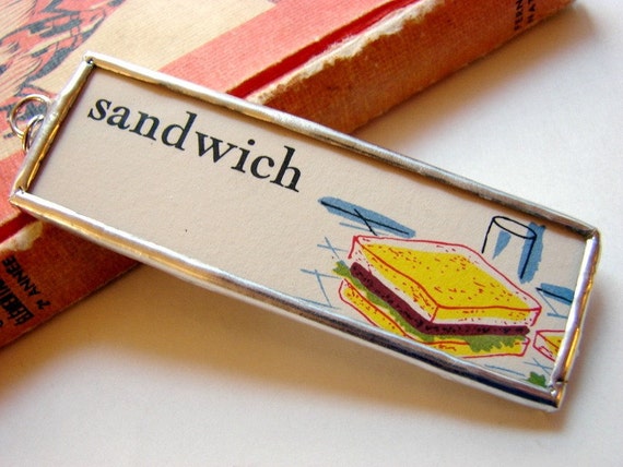 Microscope Slide Soldered Glass Art Pendant by mimiandlucy on Etsy