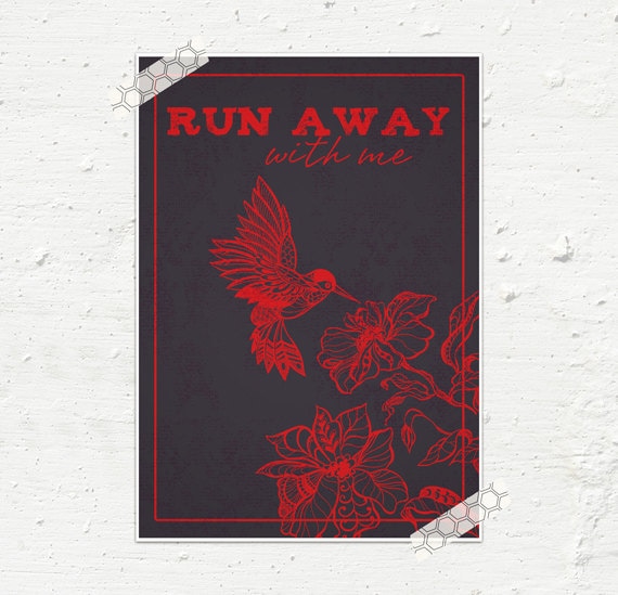 Run Away With Me Archival Print A4
