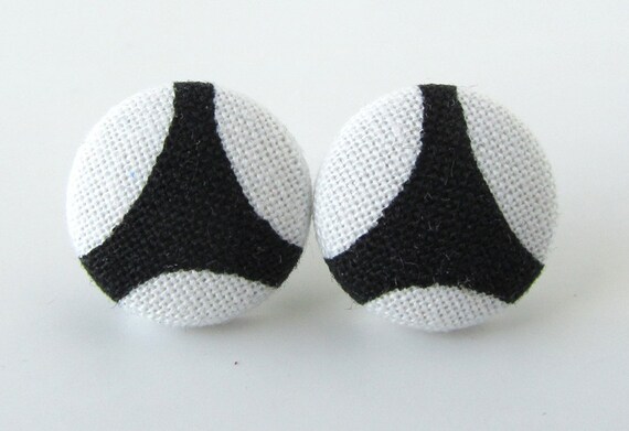 Paris earrings Eiffel tower France french black by KooKooCraft