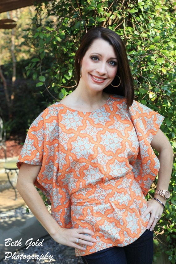 Miss Mod Top - Women's PDF sewing pattern - by Seamingly Smitten