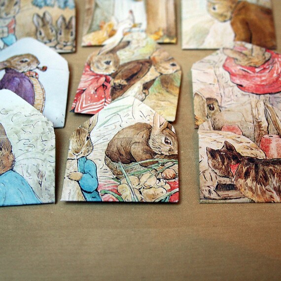 Cute animals gift tags  set of 10 upcycled von swirlyarts auf Etsy
