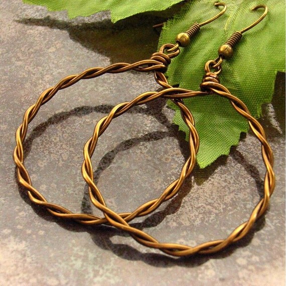 Hoop earrings von BlueForestJewellery auf Etsy