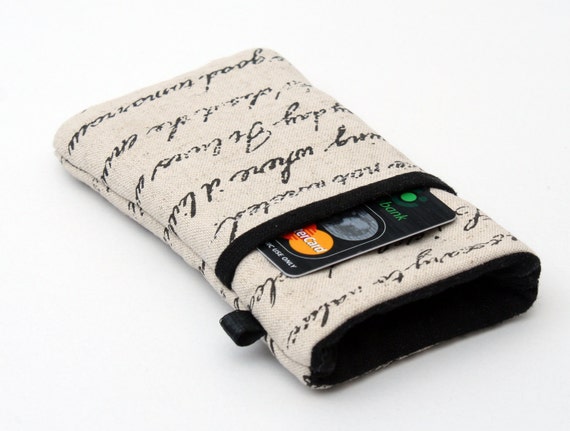iPhone,iPod sleeve-handwritten fabric