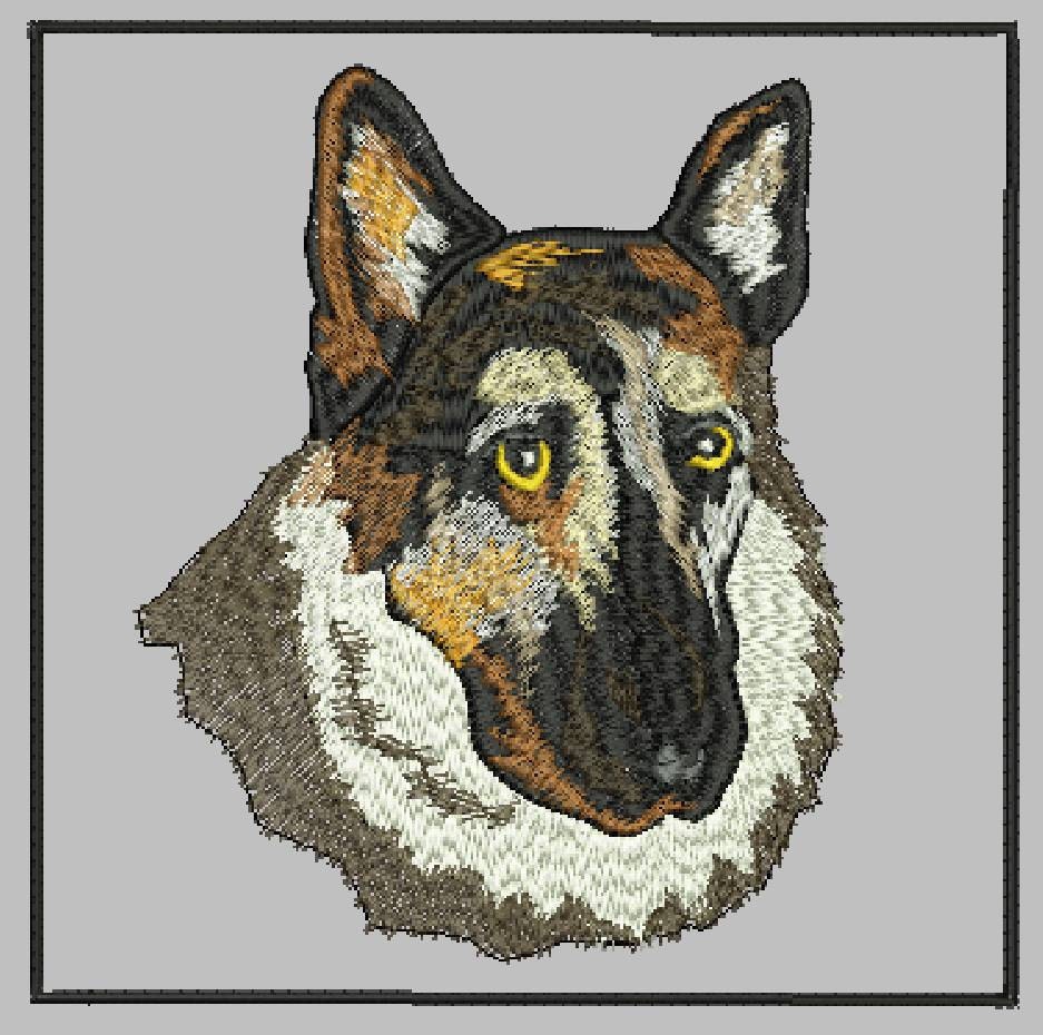 GERMAN SHEPHERD EMBROIDERY DESIGNS - EMBROIDERY DESIGNS