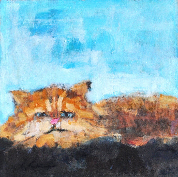 Simply gorgeous cat paintings from sunny San Diego CA