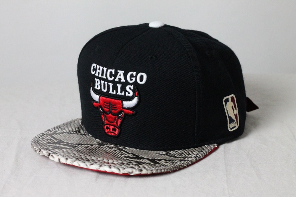 No.83 — Chicago Bulls with Authentic Python Belly and Red Suede ...